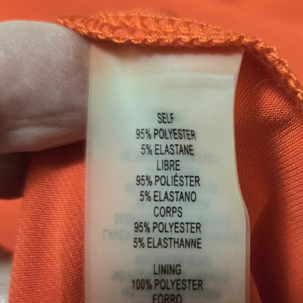 Vince Camuto Orange Jumpsuit. Small. Sleeveless. - Picture 13 of 13